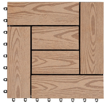 Hot Sale Waterproof WPC Wood Plastic Composite Deck Tile